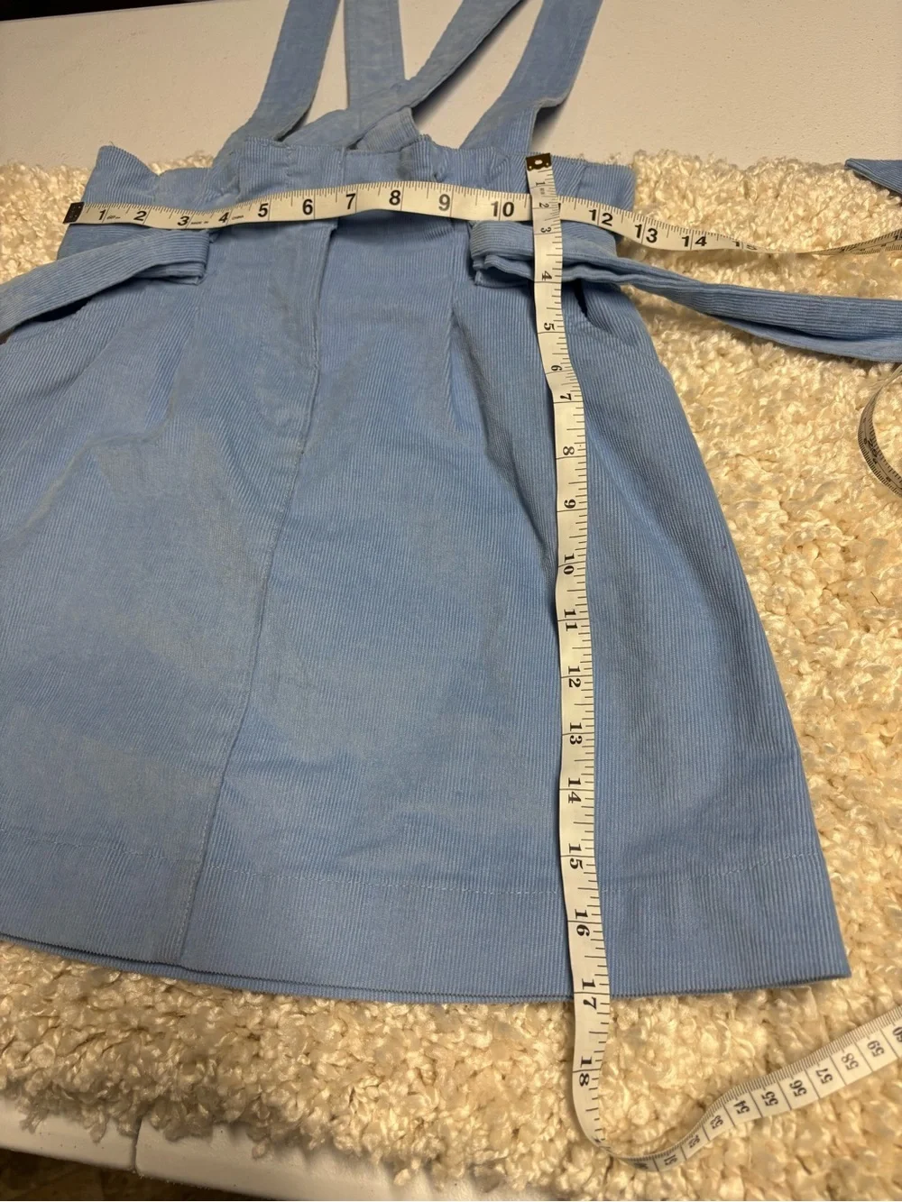 Light Blue Women's Pinafore Skirt